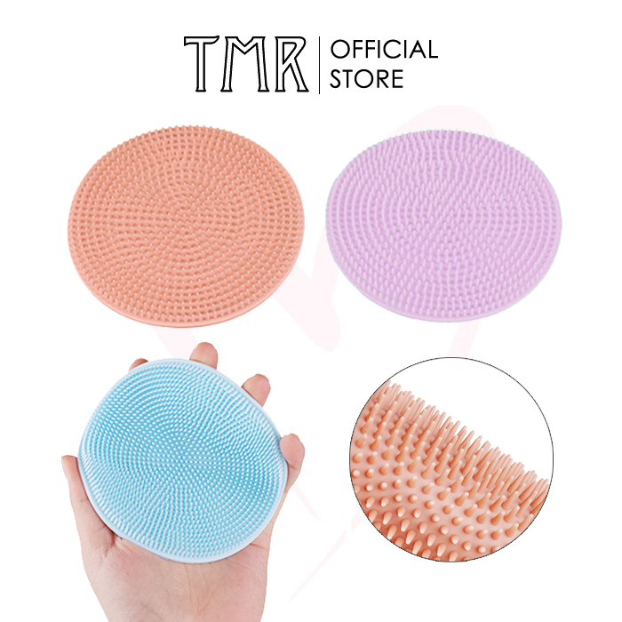 Miếng Pad Tắm Tẩy Tế Bào Chết Silicone Cao Cấp 11cm TMR SC11, nhẹ nhàng làm sạch trên da, giúp da mịn màng