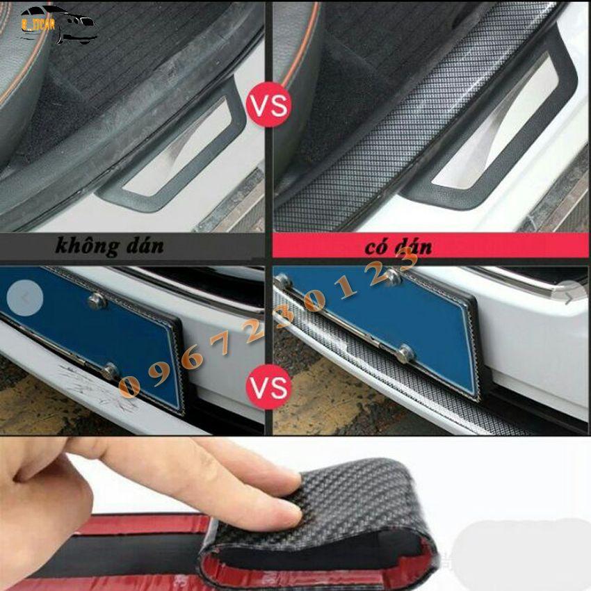 Miếng Dán Chống Xước Mạ Cacbon Cao Cấp - Nẹp Cacbon Dán Chống Xước Nhiều Vị Trí Trên Ô tô