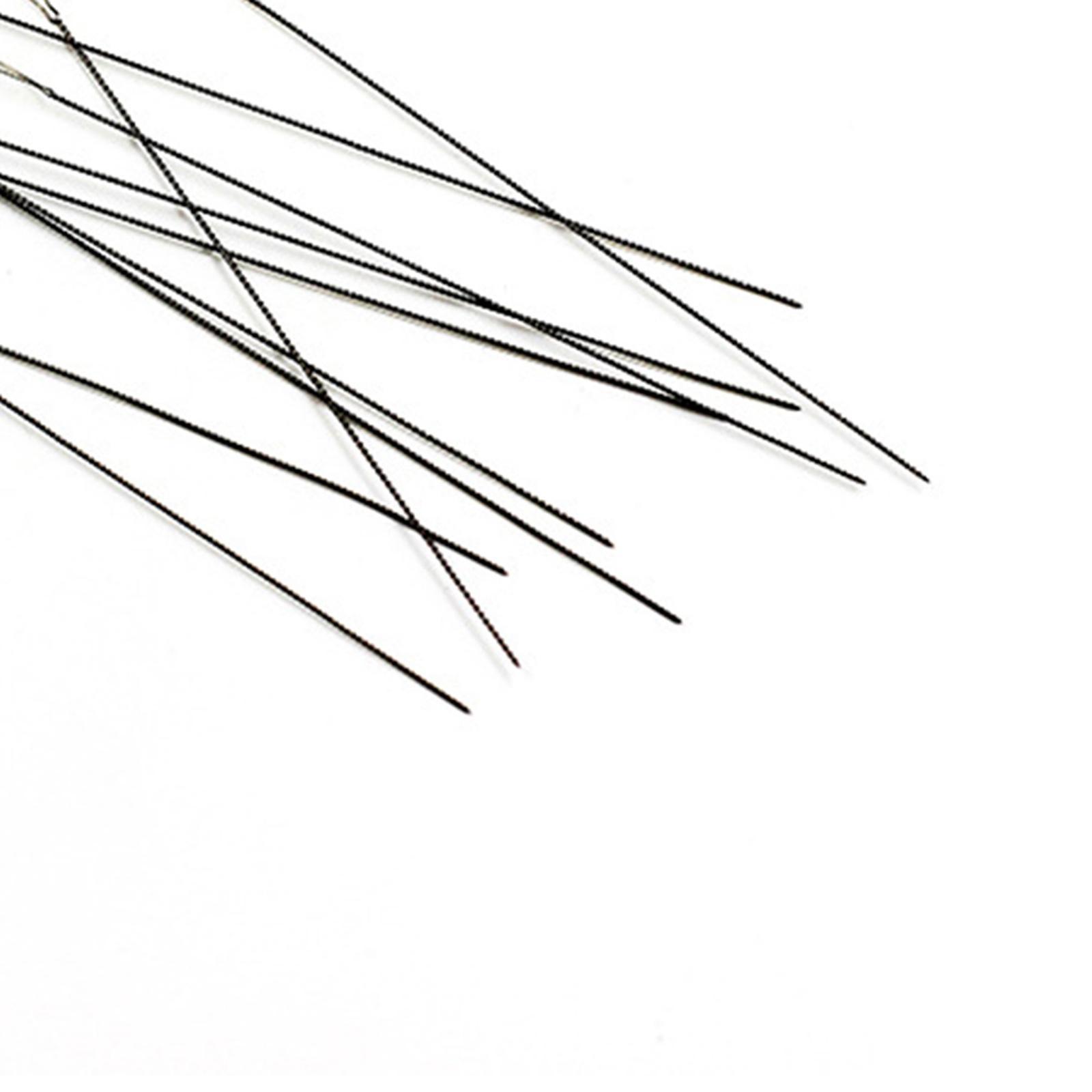 10x Large Eye Sewing Beading Needles Sewing Sharp Needles, Leather Needle Embroidery Thread Needle, Iron Yarn Knitting Needles