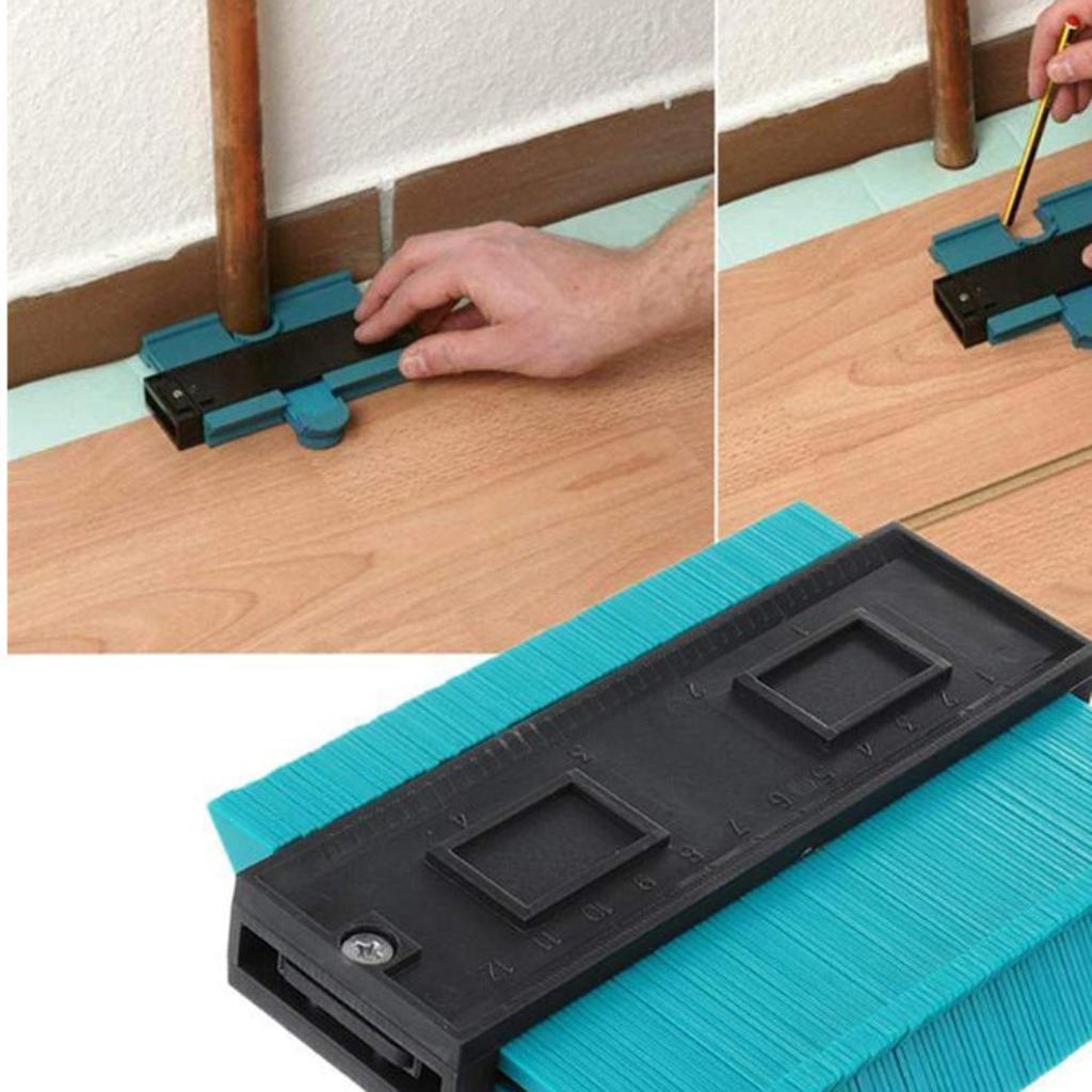 3D Mitre Square Measuring Ruler + Contour Profile Gauge Tool