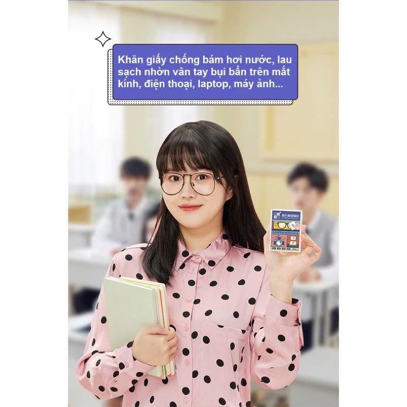 Khăn Giấy Lau Thiết Bị Điện Tử 100 Miếng Khăn giấy lau kháng khuẩn điện thoại, máy tính, màn hình, tivi, thiết bị điện tử Laptop Lens Máy Ảnh Camera