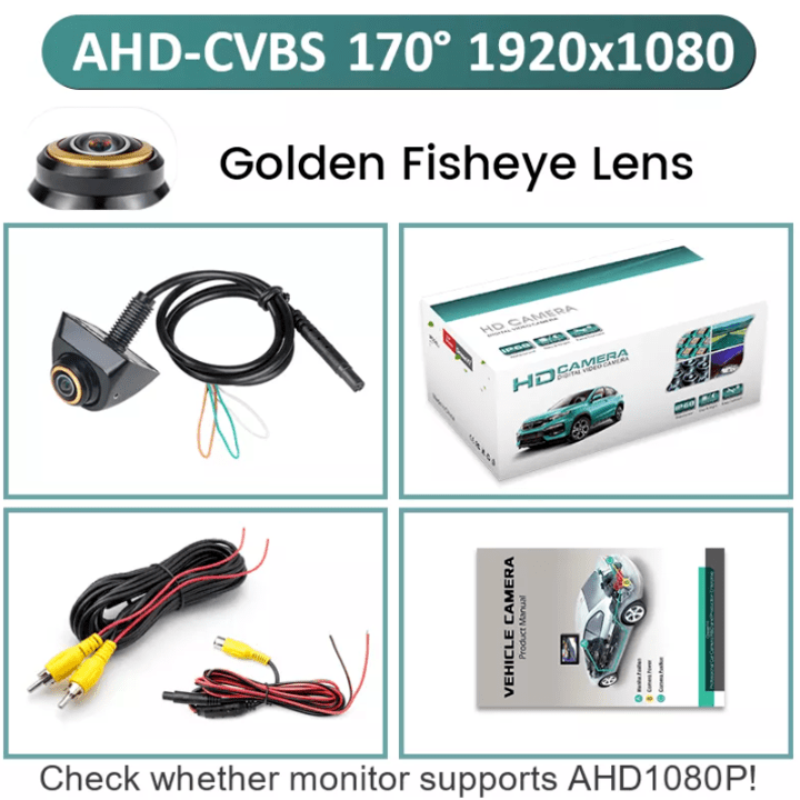 Camera lùi GreenYi G3AAHD899 xoay 360 độ, độ nét cao AHD 1080P-hàng chính hãng