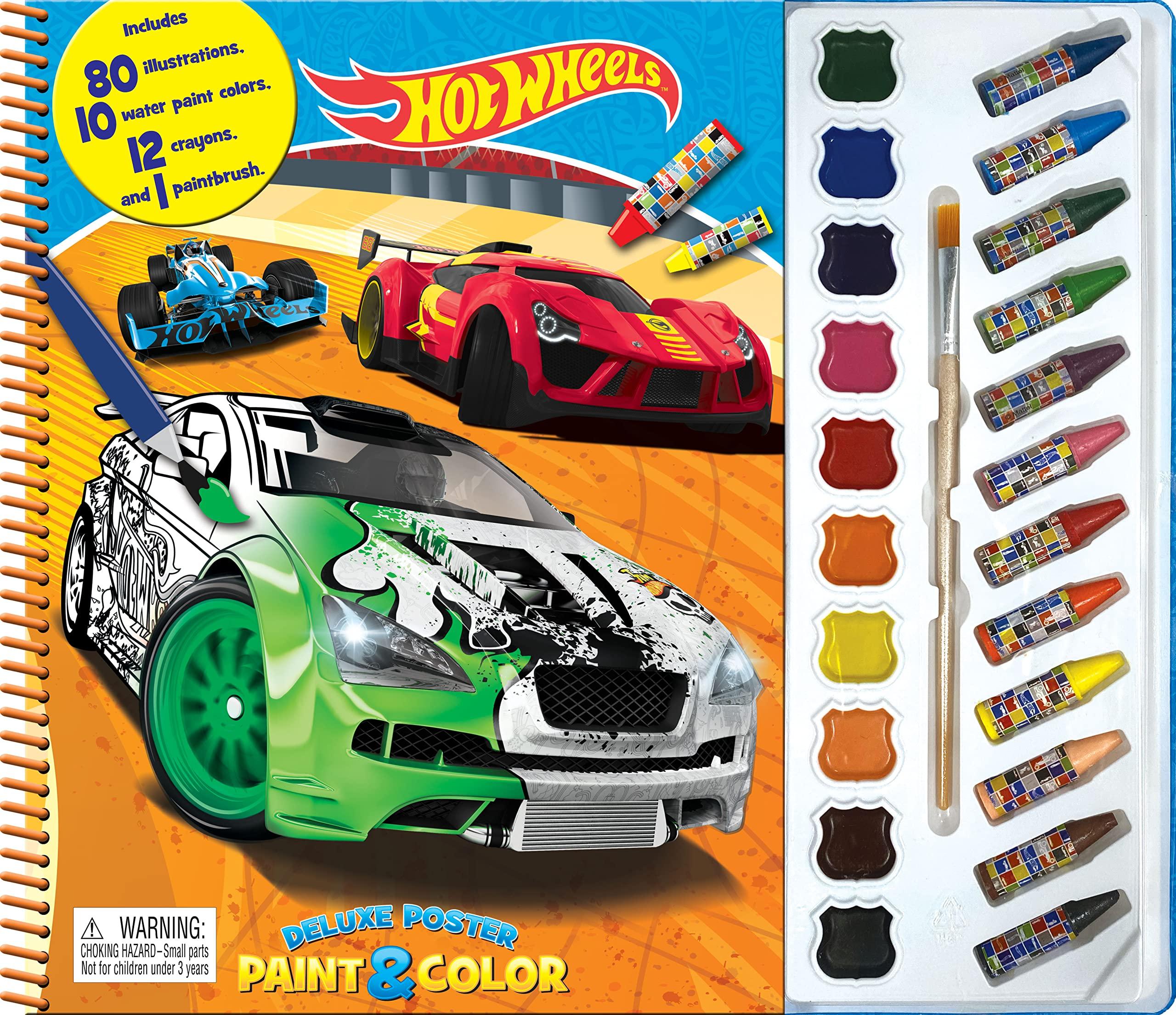 Mattel Hot Wheels Deluxe Poster Paint &amp; Color