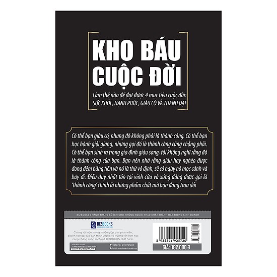 Kho báu cuộc đời - Làm thế nào để đạt được 4 mục tiêu cuộc đời - Sức Khỏe + Hạnh Phúc + Giàu Có + Thành Đạt