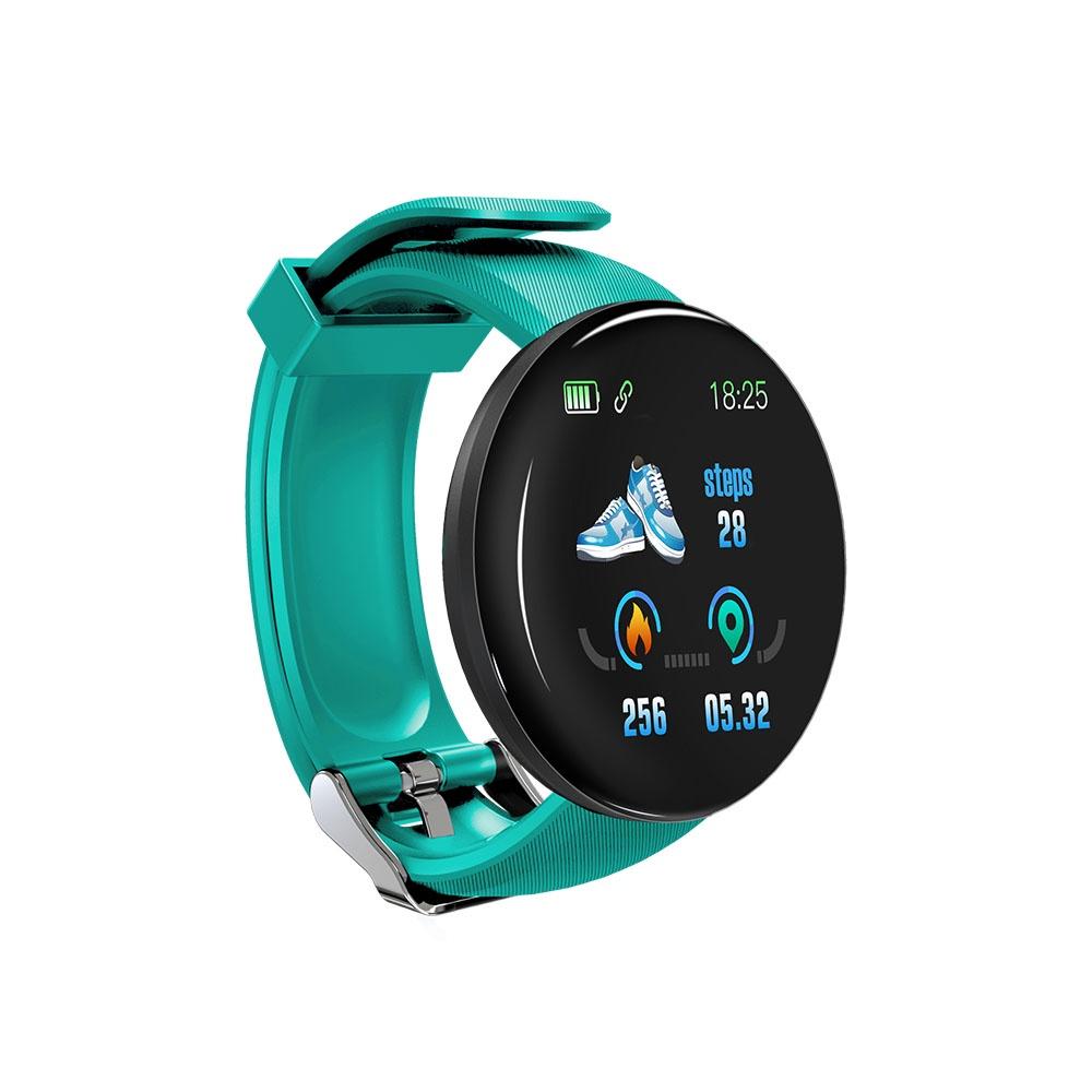 Đồng hồ đeo tay thông minh D18 màn hình 1.3 inch TFT chống nước IP65 theo dõi sức khỏe kèm phụ kiện