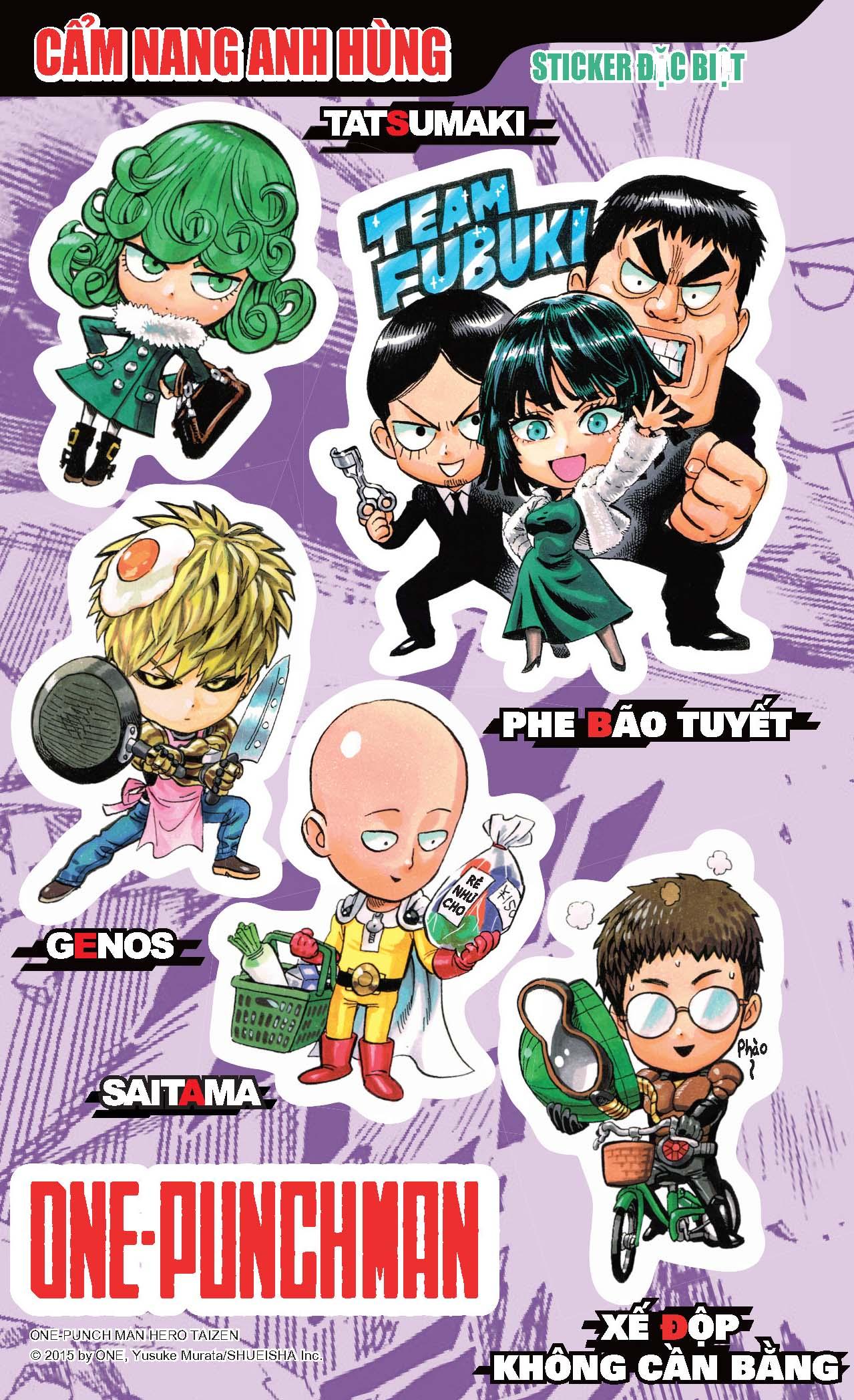 One-Punch Man: Cẩm Nang Anh Hùng - Tặng Kèm Sticker, Tranh Màu + Bookmark PVC