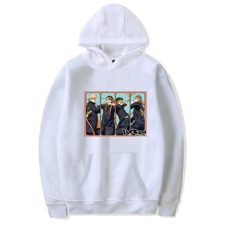 Áo Hoodie Dài Tay Anime- Haikyuu Anime Karasuno High School Nam Nữ Cực HOT