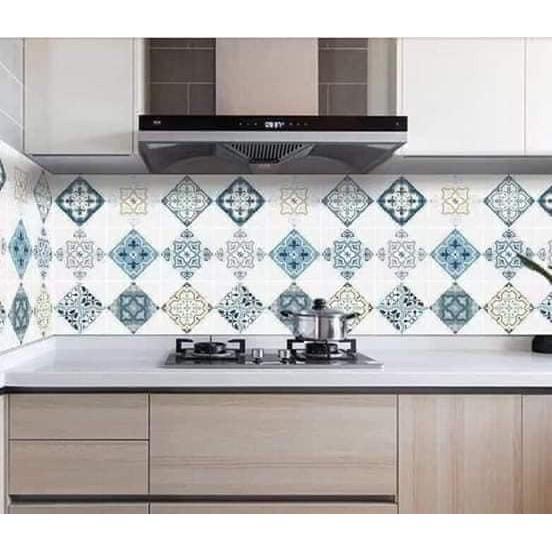 GIẤY HOA VĂN DÁN TƯỜNG NHÀ BẾP CHỐNG THẤM DẦU MỠ