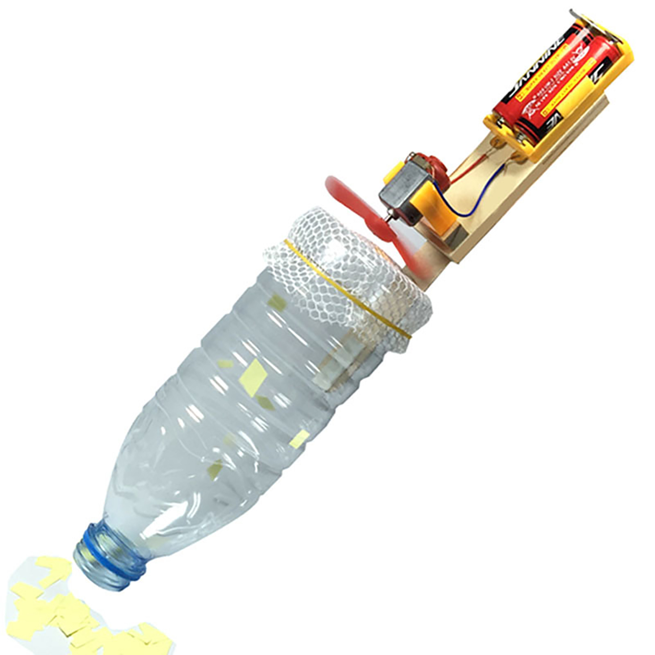 Đồ chơi trẻ em S17 thông minh sáng tạo STEM mô hình lắp ghép máy hút bụi tự chế bằng ống nhựa