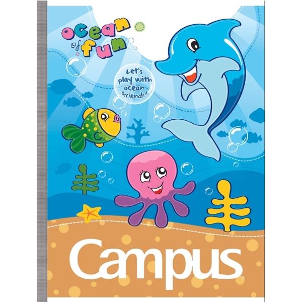 Combo 5 Tập Have Fun - 4 Ô Ly 96 Trang ĐL 80g/m2 - Campus NB-AHAF96 (Mẫu Màu Giao Ngẫu Nhiên)