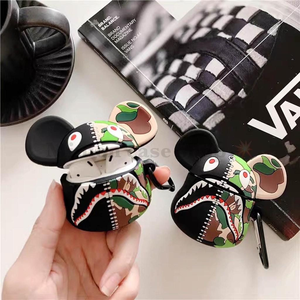 Case Sillicone Dẻo Chống Bám Bẩn Gấu Bearbrick Dành Cho Airpods