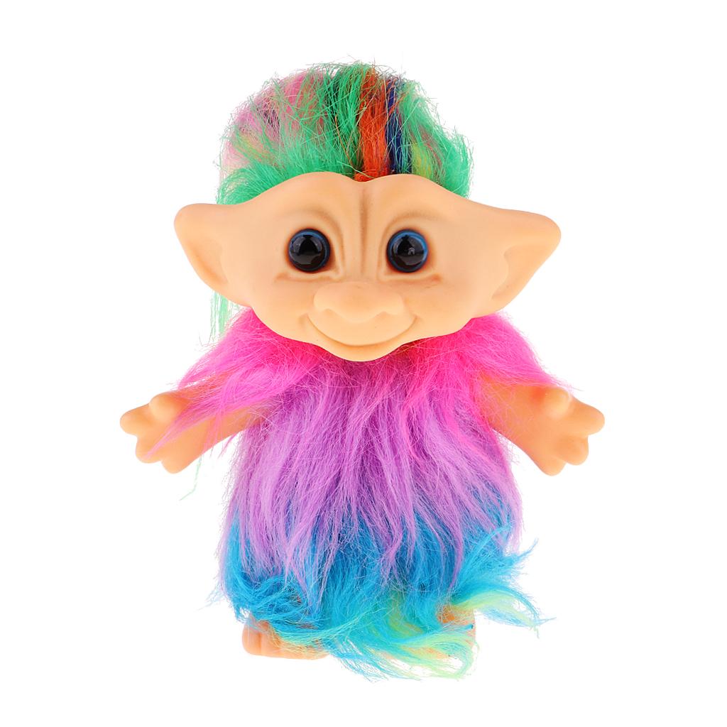 Nhiều Màu Sắc Sang Trọng May Mắn Troll Búp Bê Mini Nhân Vật Hành Động Đồ Chơi-Dự Tiệc, Nghệ Thuật Và Hàng Thủ Côn