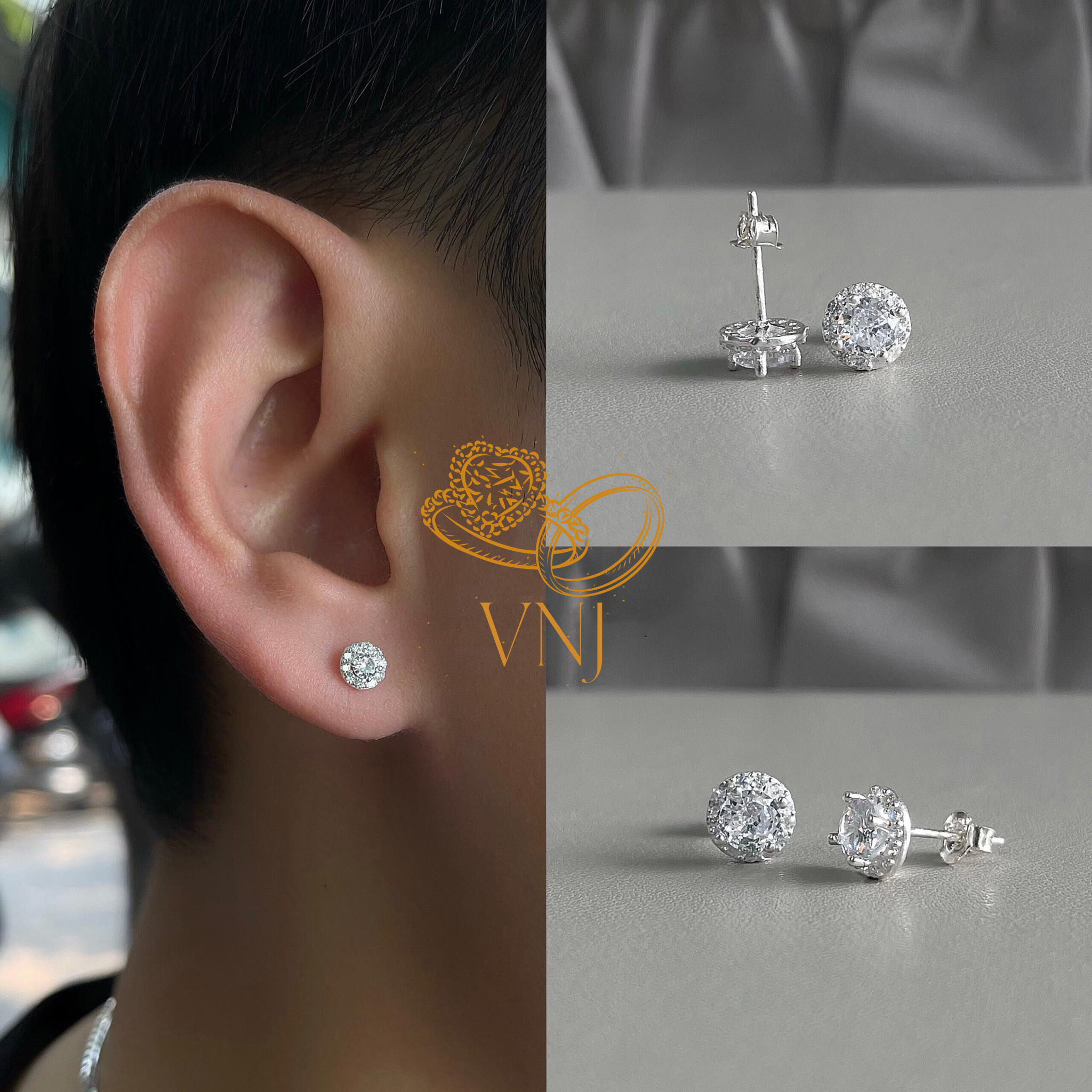 Bông tai thời trang nam nữ