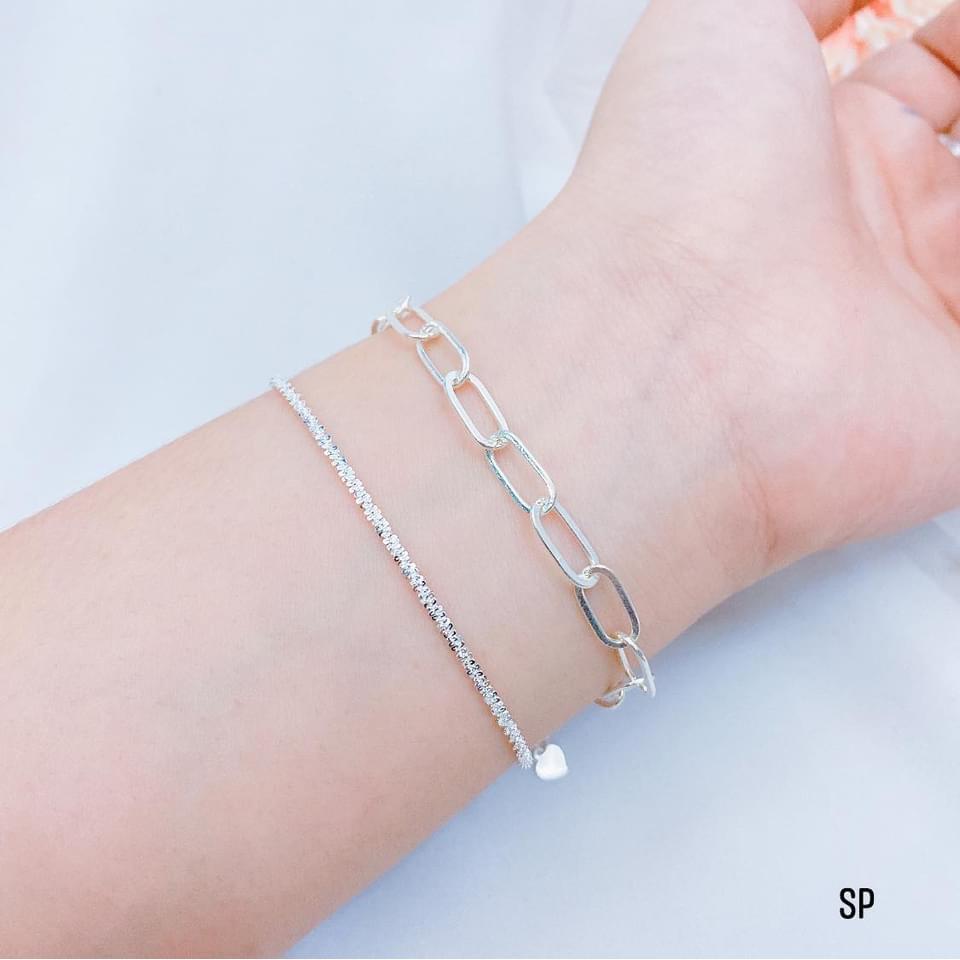 LẮC TAY XÍCH BẠC CHO NAM, NỮ CHUẨN BẠC TA