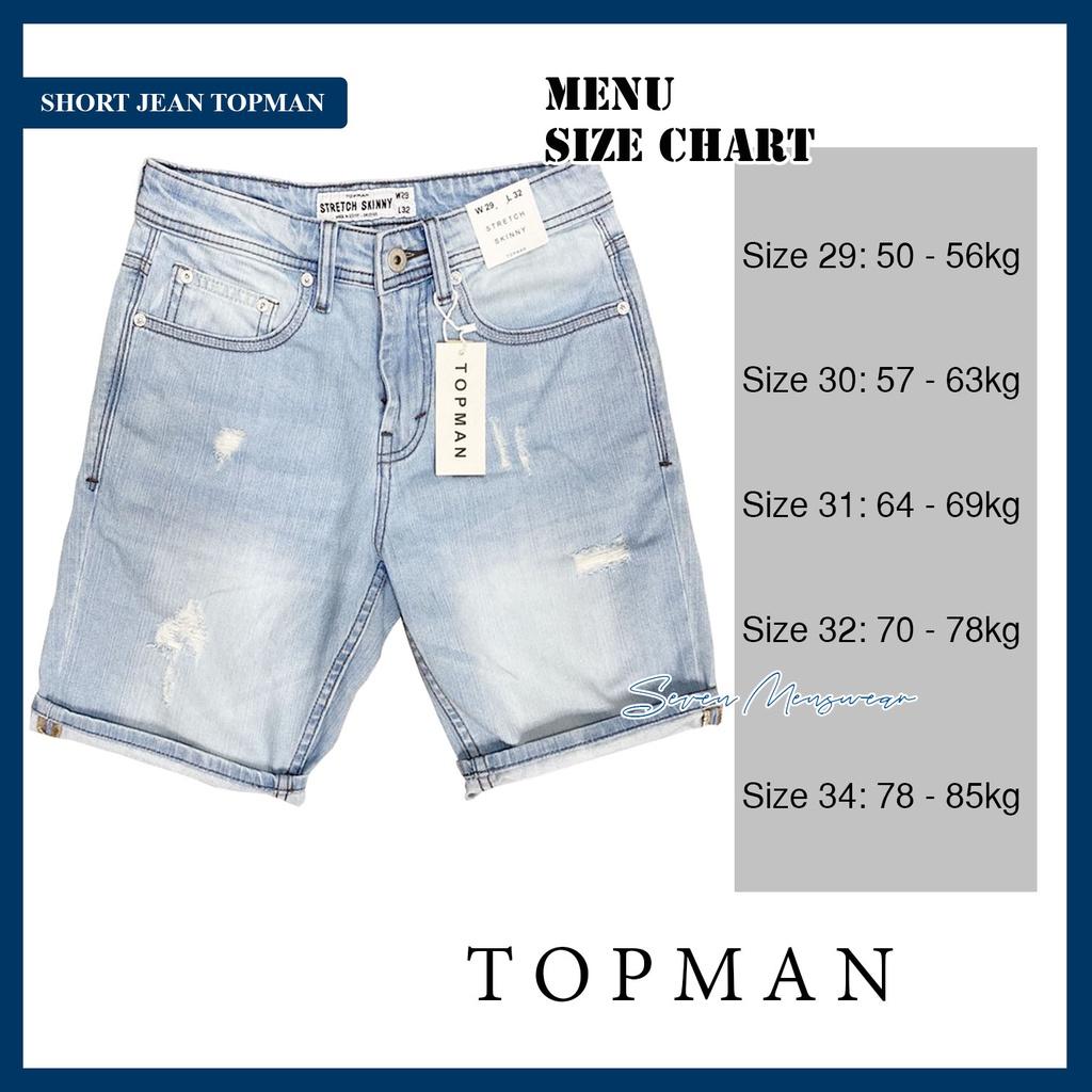 QUẦN SHORT JEAN &quot; CHÍNH HIỆU XUẤT DƯ TOPMAN&quot; / SHORT HÀNG HIỆU SIÊU ĐẸP GAM MÀU WASH NEW WED