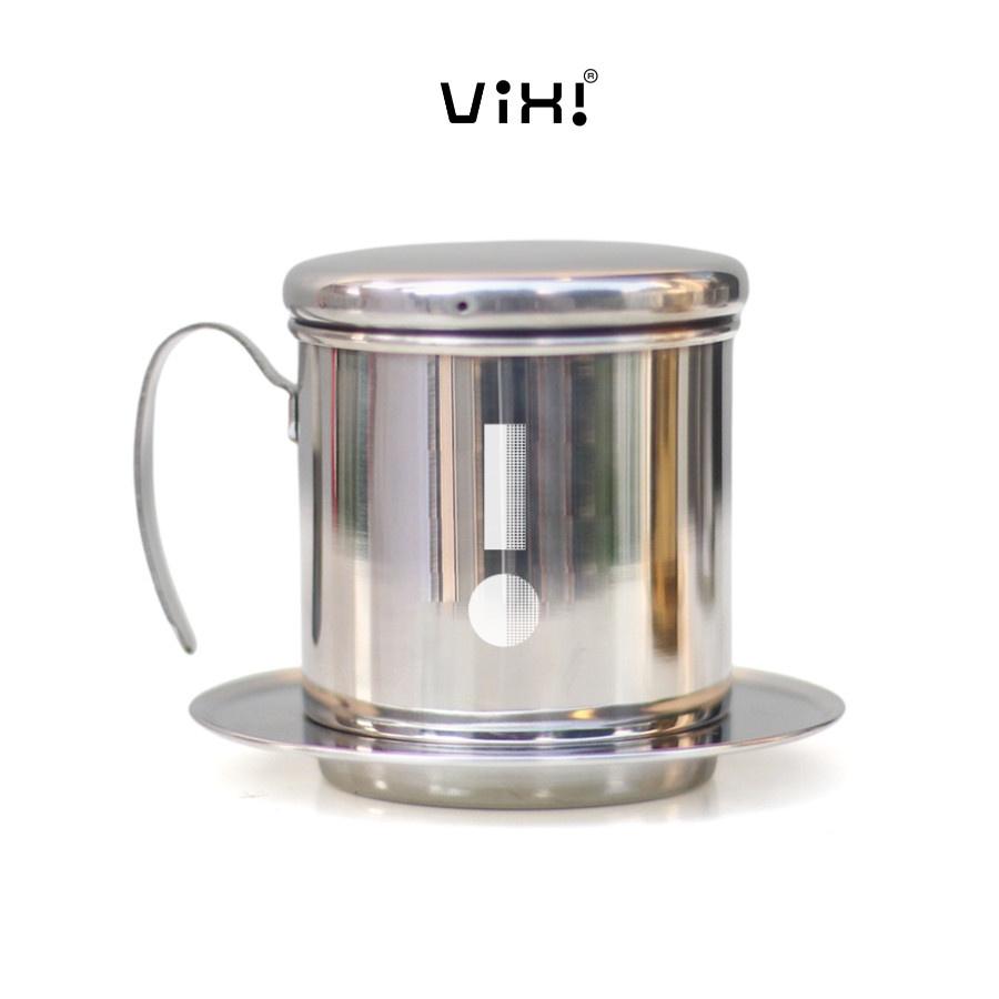 Phin cà phê inox Vixi cao cấp mạ vàng pha 150gr bột cafe, cứng cáp siêu bền