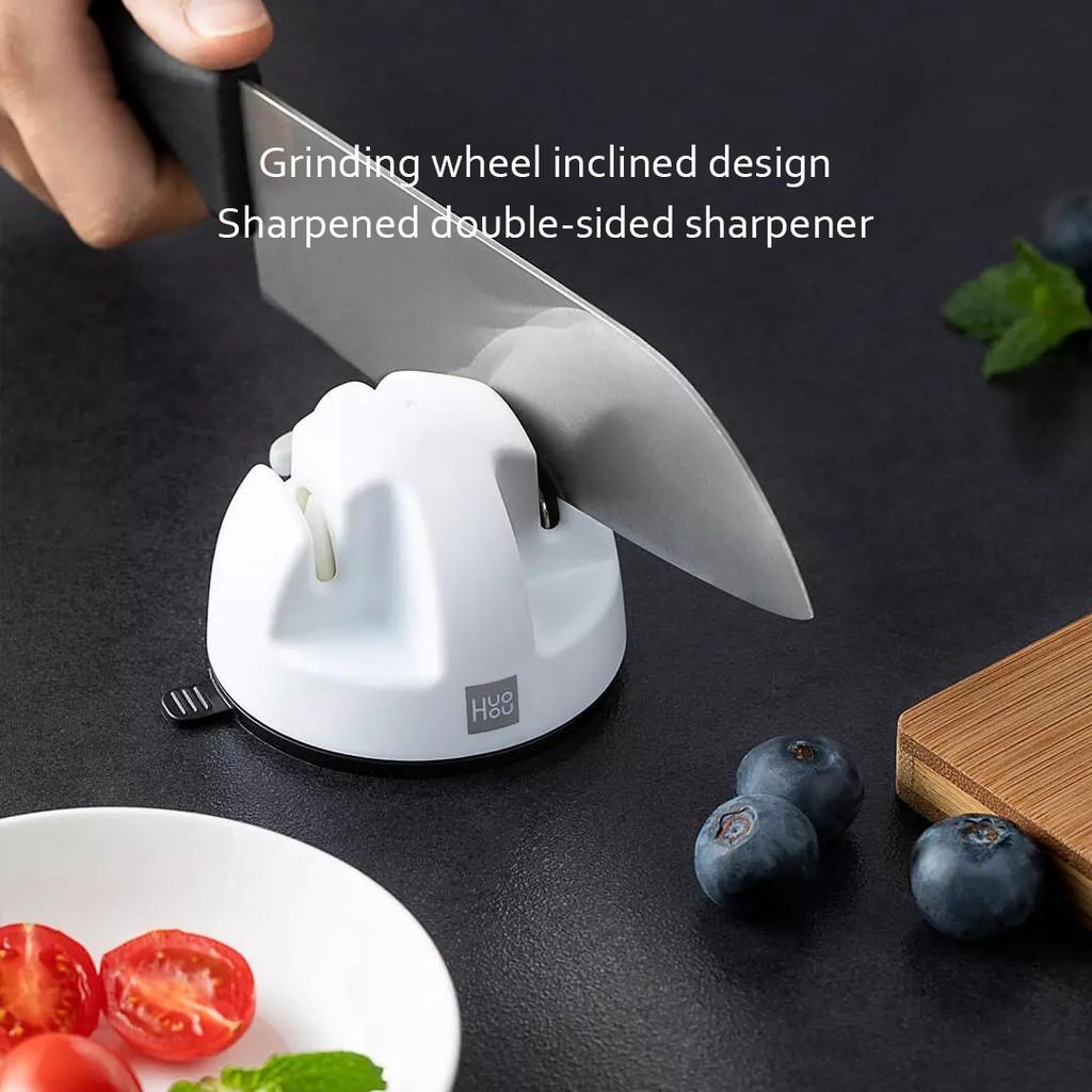 Dụng Cụ Mài Dao Huohou 2 Bước Chuyên Nghiệp Bằng Đá Sứ Tiện Lợi Dành Cho Nhà Bếp Hàng nhập khẩu