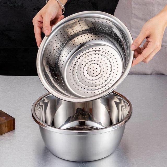 Rổ nạo inox 3 in 1