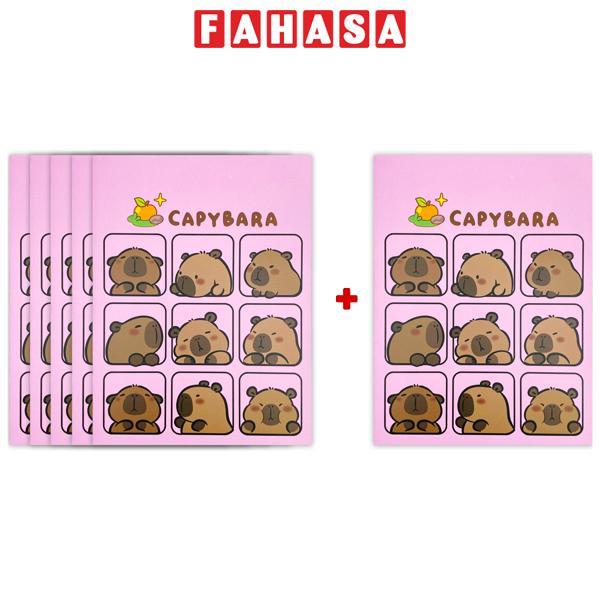 [MUA 5 TẶNG 1] Tập Học Sinh Capybara - 4 Ô Ly Vuông - 96 Trang 120gsm - The Sun 01