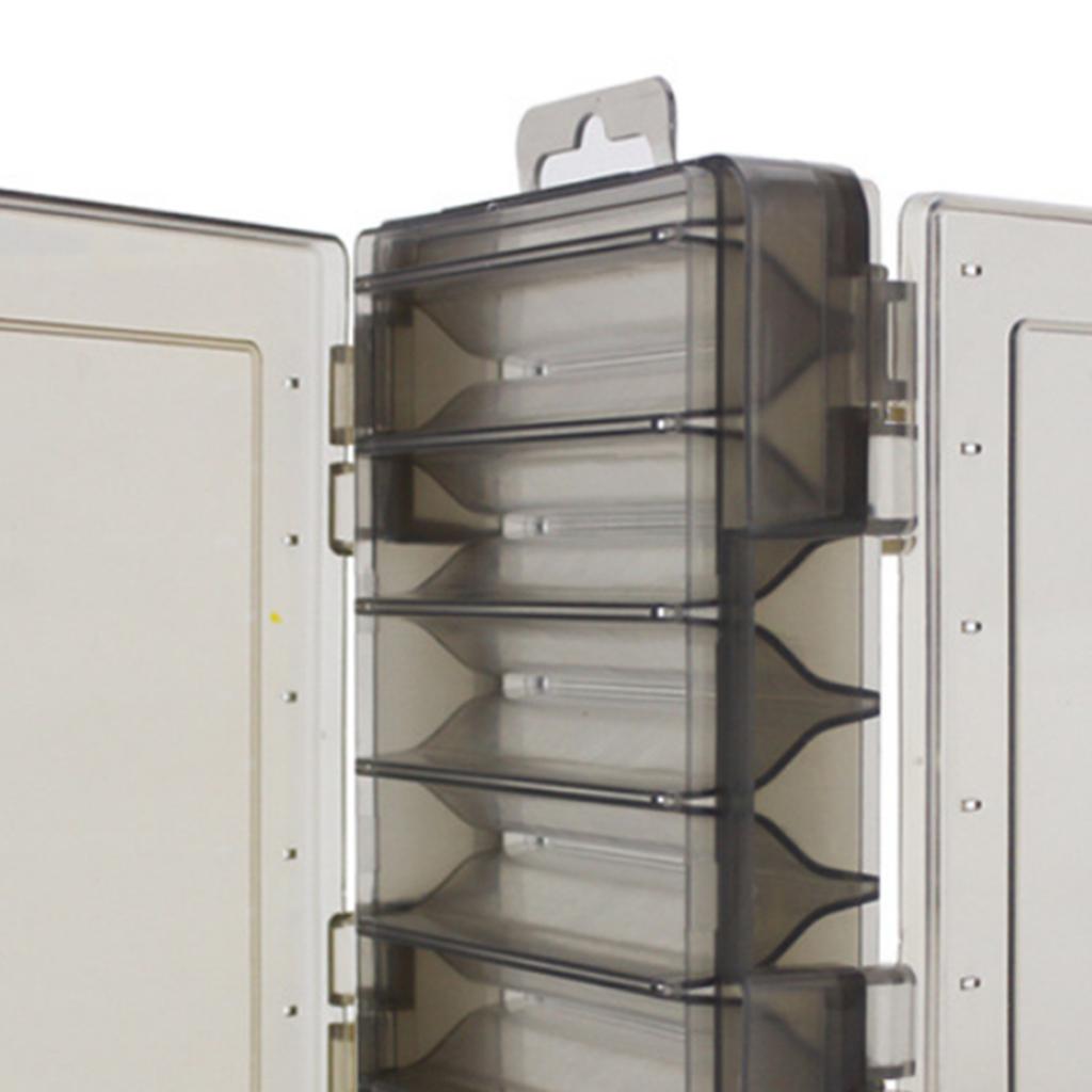 2Pcs 2 Sided Fishing Squid Jig Lure Storage Case Squid Jigs Hook Holder