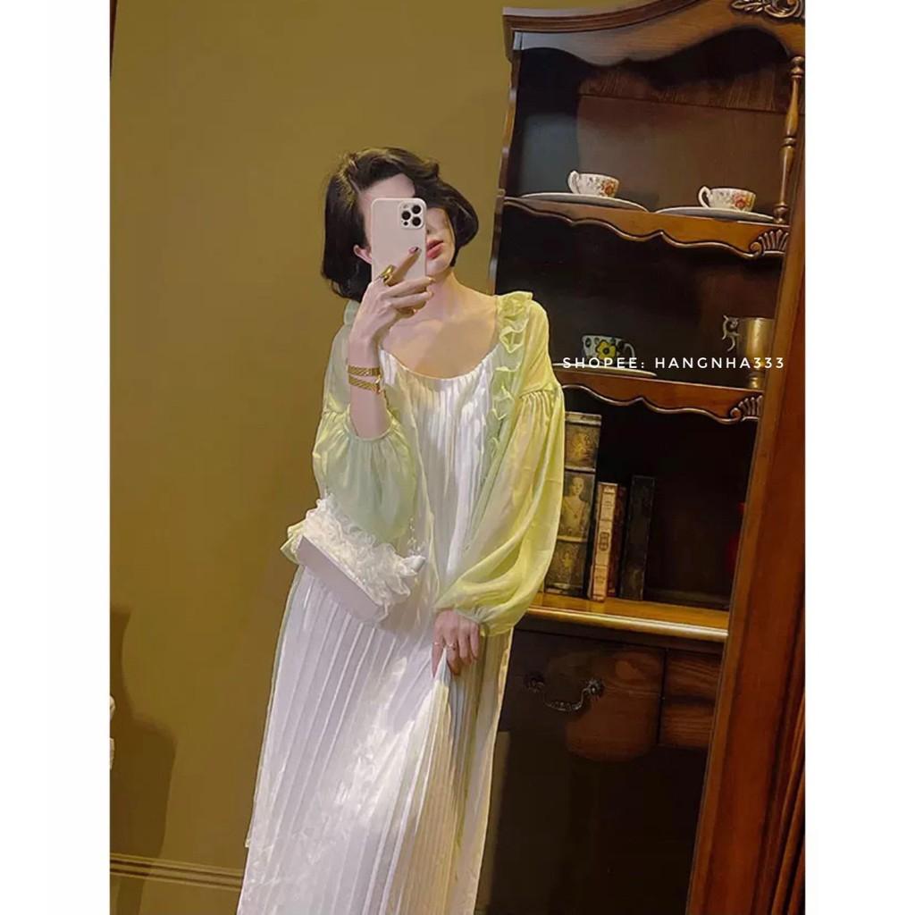 CÓ SẴN || Váy lụa dập ly hai dây basic sang trọng ULZZANG