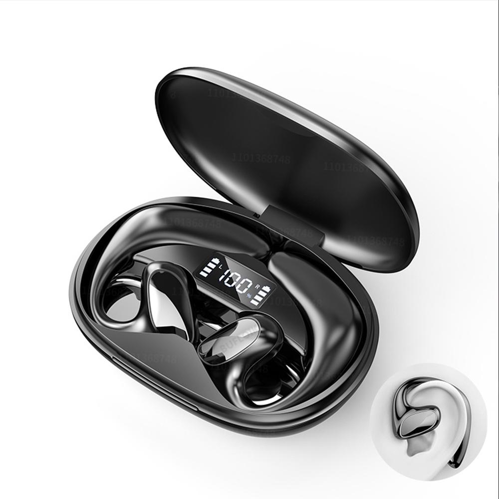 Tai nghe không dây dẫn khí Tai nghe Bluetooth 5.1 Giảm tiếng ồn Tai nghe thể thao chống nước có móc tai Mic Tai nghe nhét tai