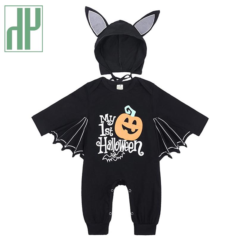 Bé Romper Áo Liền Quần Trang Phục Hóa Trang Halloween Thu Đông Bé Trai Gái Bát Tay Dài Quần Áo Cho Trẻ Em Bé Sơ Sinh Áo Liền Quần Cho Bé Sơ Sinh