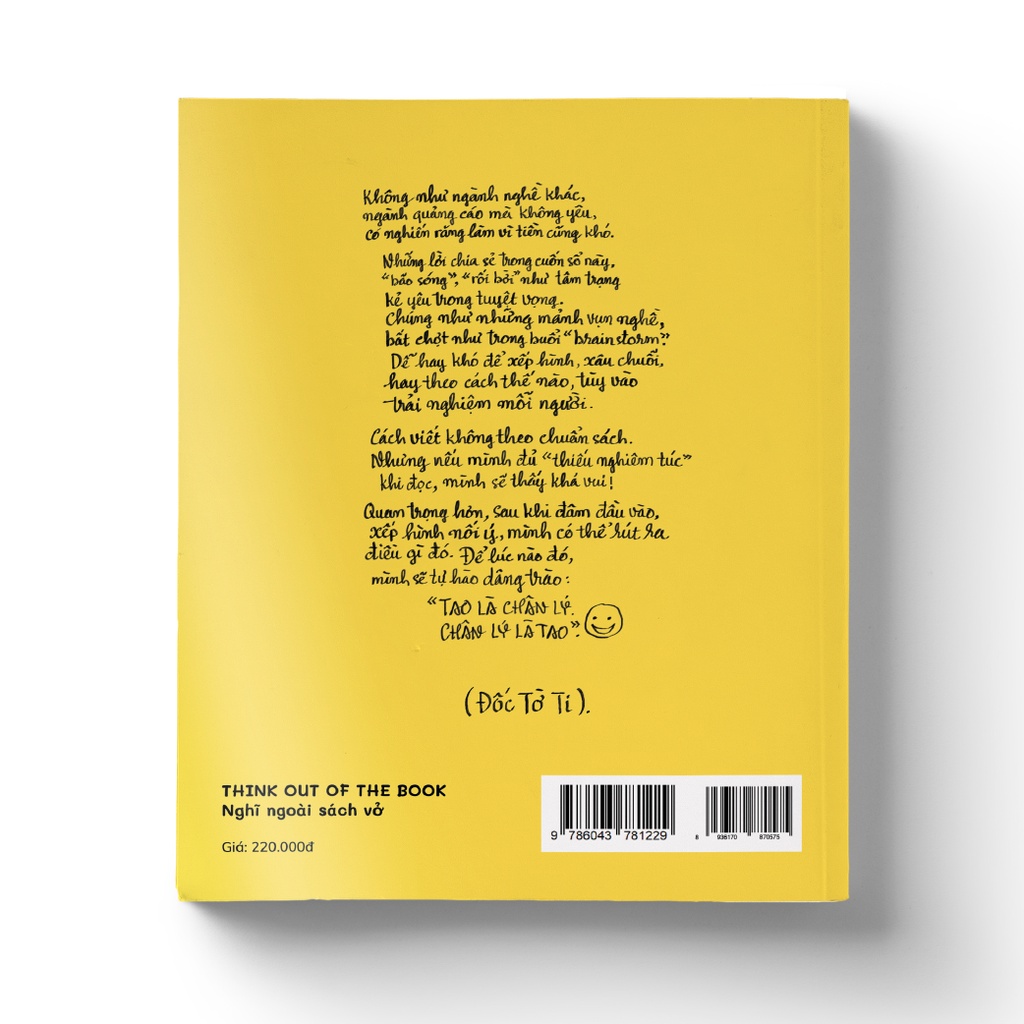 Sách - Think out of the Book - Nghĩ Ngoài Sách Vở