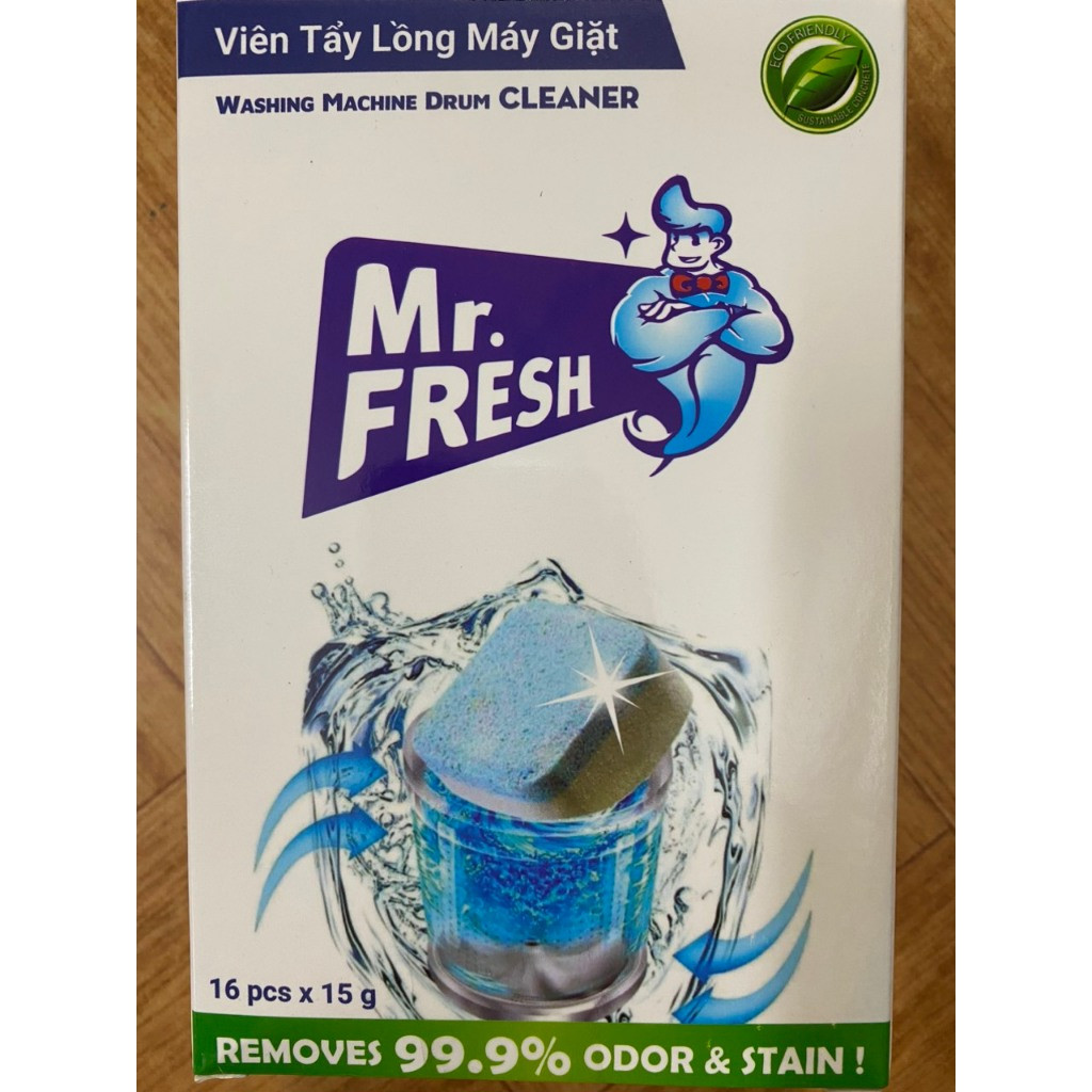 Hộp 16 viên nén tẩy lồng máy giặt Mr.Fresh