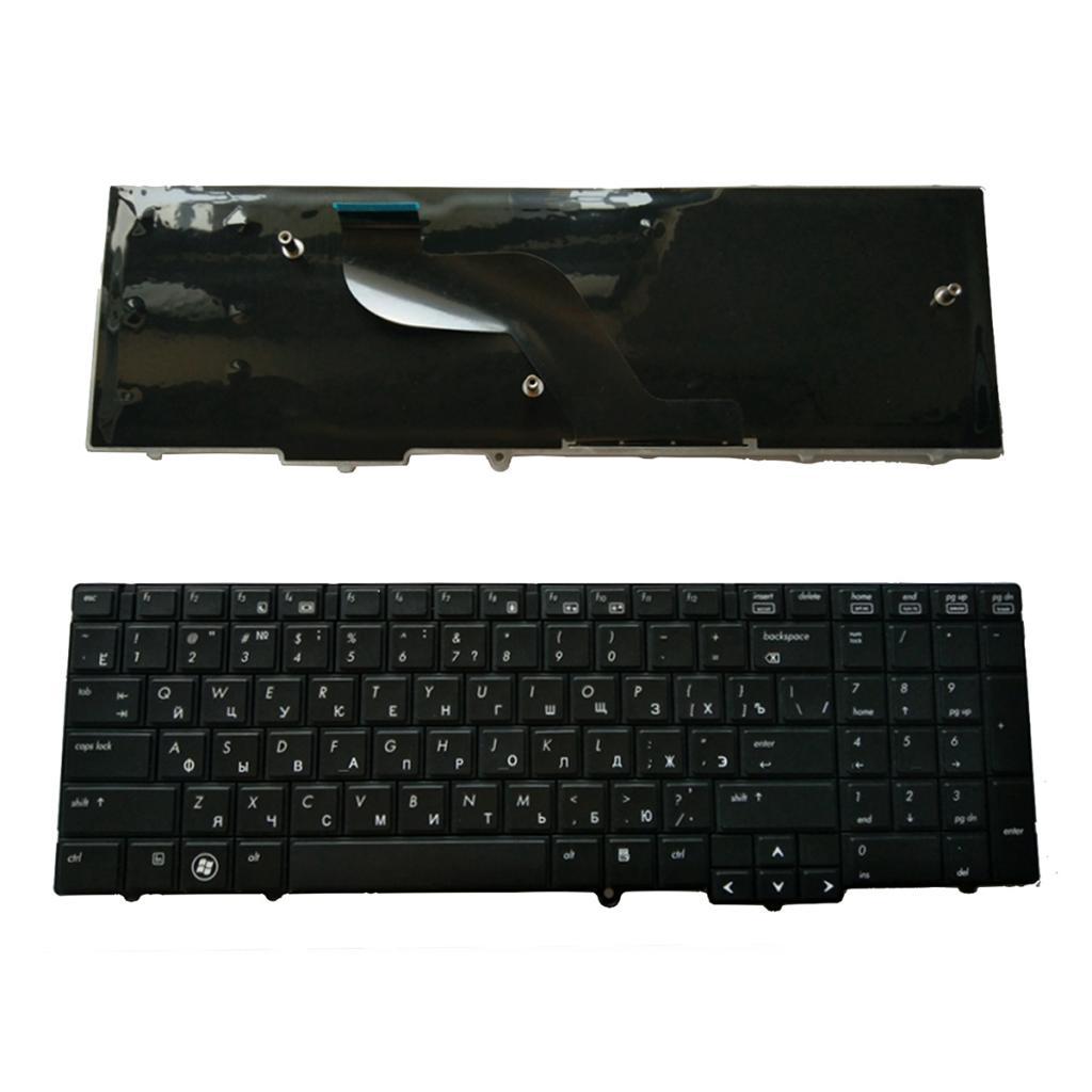 Russian Layout Replacement Laptop Keyboard Glossy Black Frame for