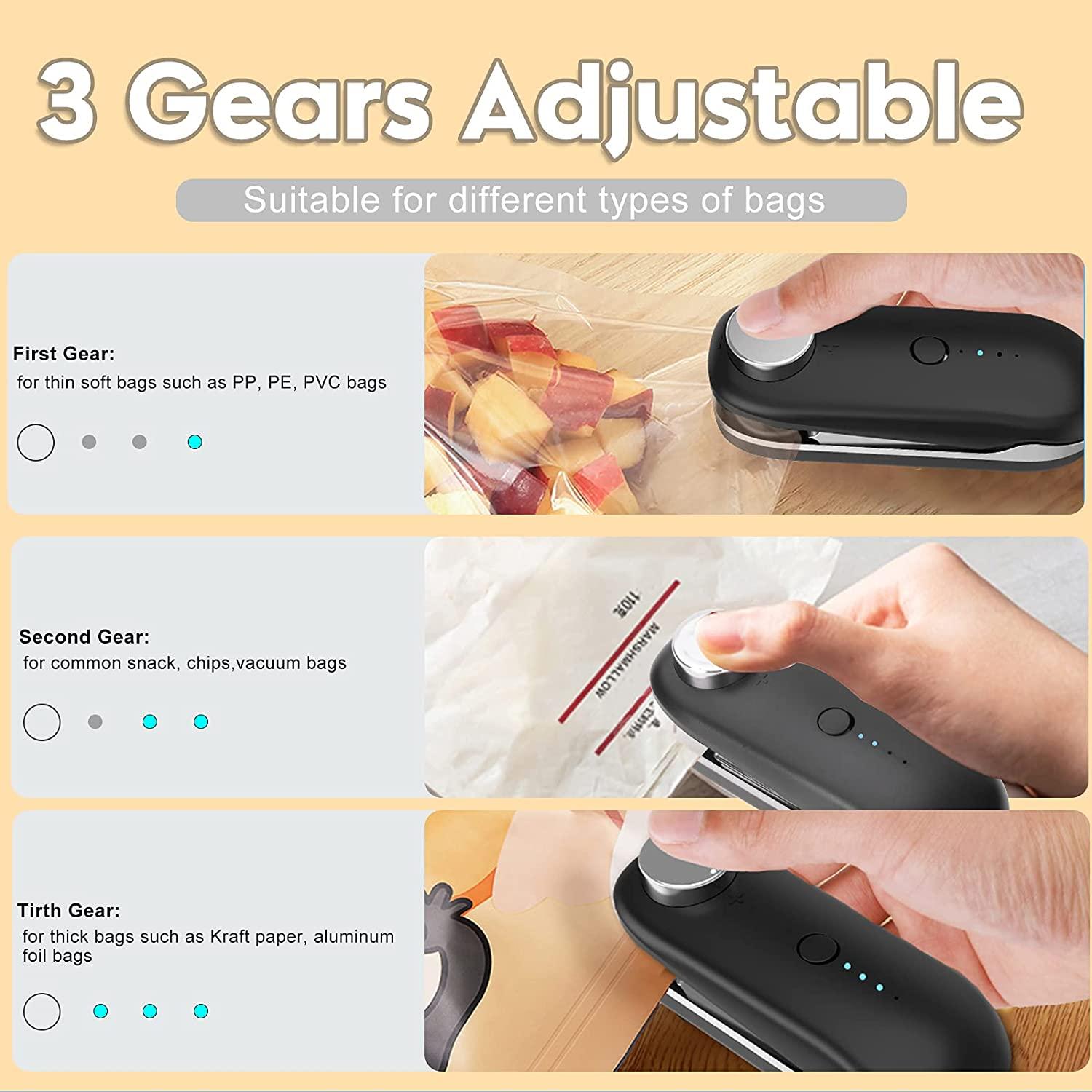 Máy hàn túi mini có thể sạc lại, Máy hàn miệng túi cầm tay giữ nhiệt