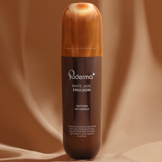 Sữa Dưỡng Hỗ Trợ Mờ Nám Puderma White Jade Emulsion 100ml: mờ thâm nám, nâng cơ, chống lão hóa.