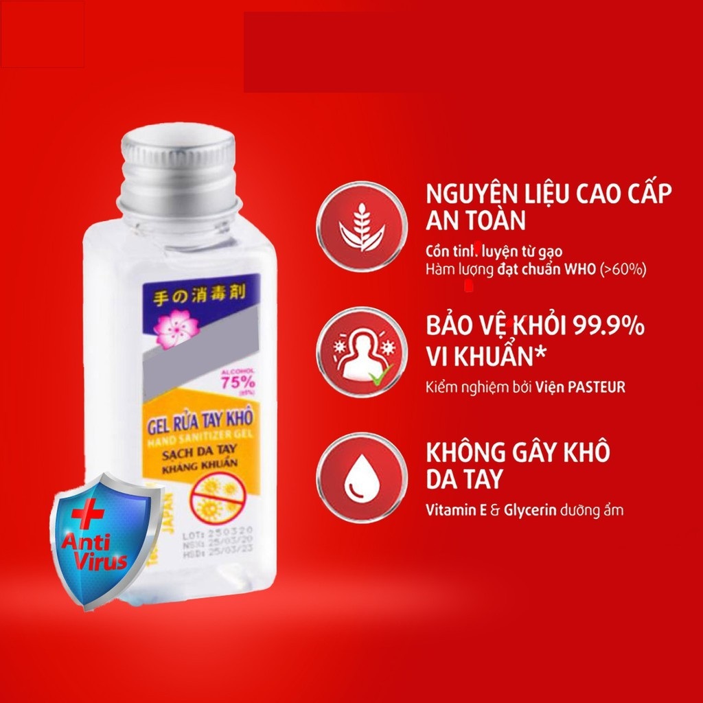 Gel rửa tay khô diệt khuẩn Avatar 40ml