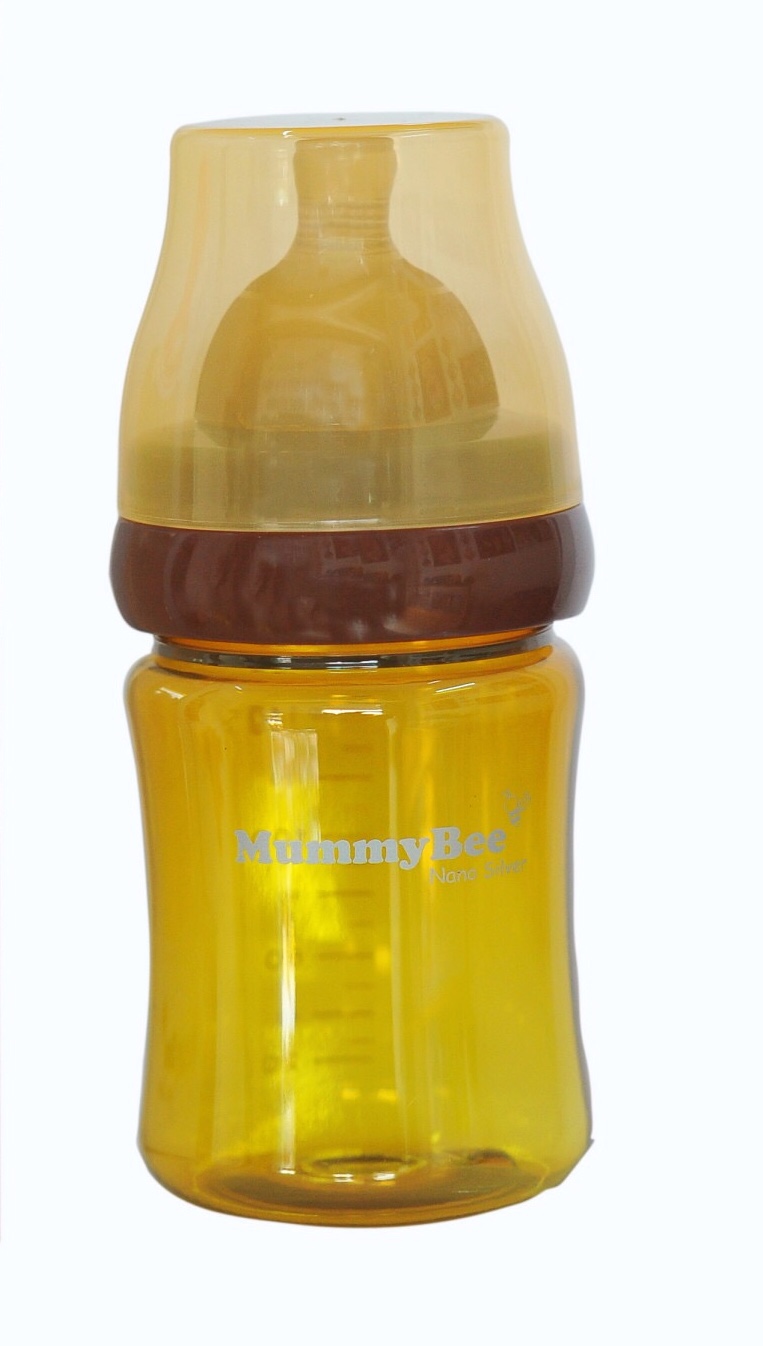 Bình sữa cổ rộng MummyBee Nano Silver 150ml