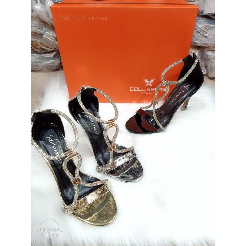 Sandal cao gót dây đá có video và ảnh thật