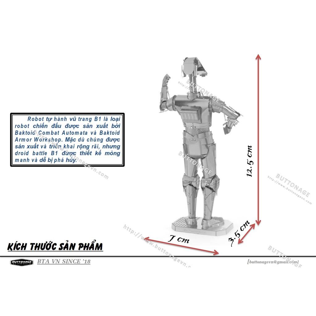 Mô Hình Lắp Ráp 3d Robot tự hành vũ trang B1