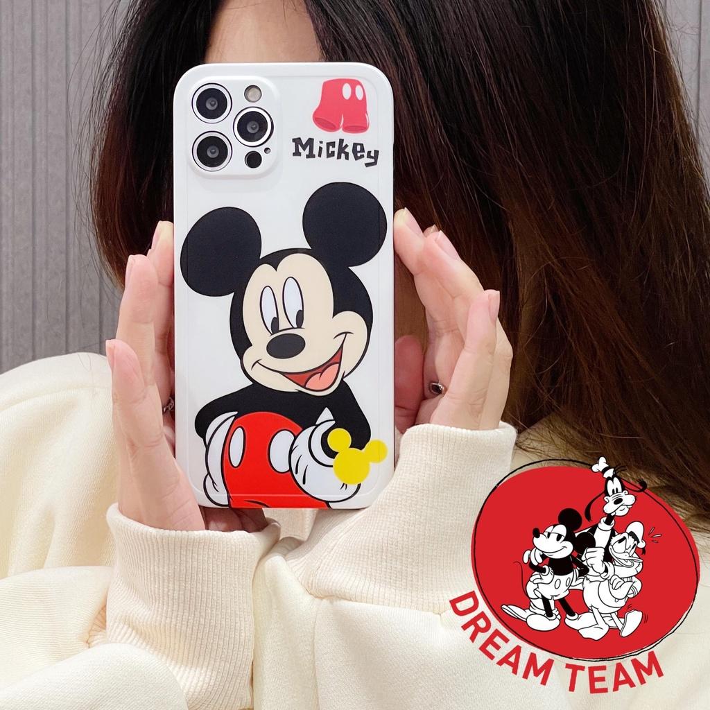 DISNEY Ốp Điện Thoại Họa Tiết Hoạt Hình Mickey Minnie Cho iphone 13 Pro Max i13 13pro 11ProMax i11 X XR Xs Max 7plus 8plus 12Pro 12 Pro Max