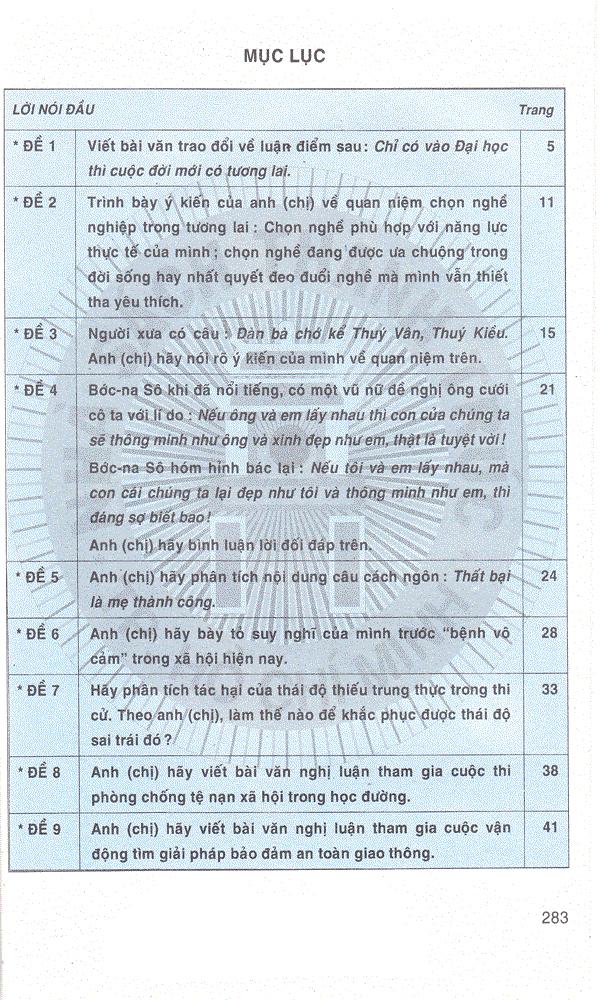 Những Bài Làm Văn Mẫu 11 - Tập 2