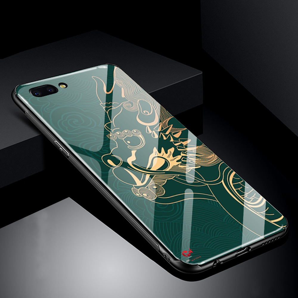 Ốp lưng iPhone in 3D hình rồng dạ quang phát sáng ban đêm mặt kính cường lực
