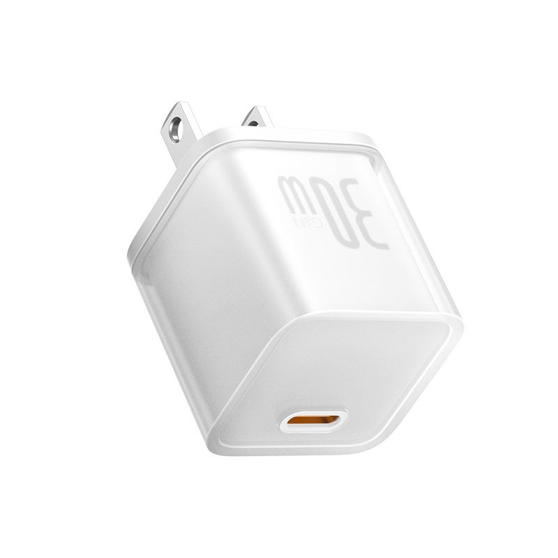 Bộ sạc nhanh Baseus GaN5S Fast Charger 1C 30W Cho iPhone 15 14 13 Pro Max (Nhỏ gọn, sạc nhanh PD/Quick Charge)- Hàng nhập khẩu