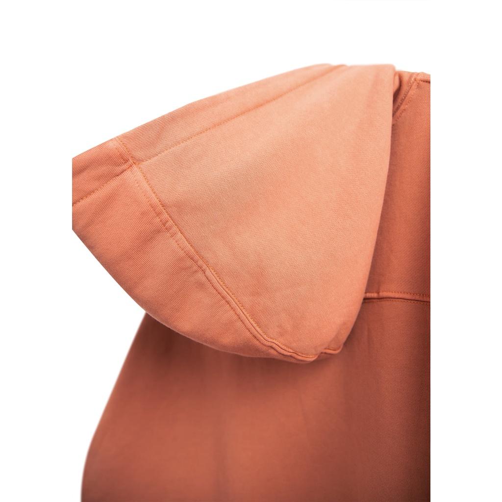 Áo hoodie 'GOLDIE PRINCIPLES OF PLEASURE' giặt nhuộm acid 100% nỉ French Terry màu cam