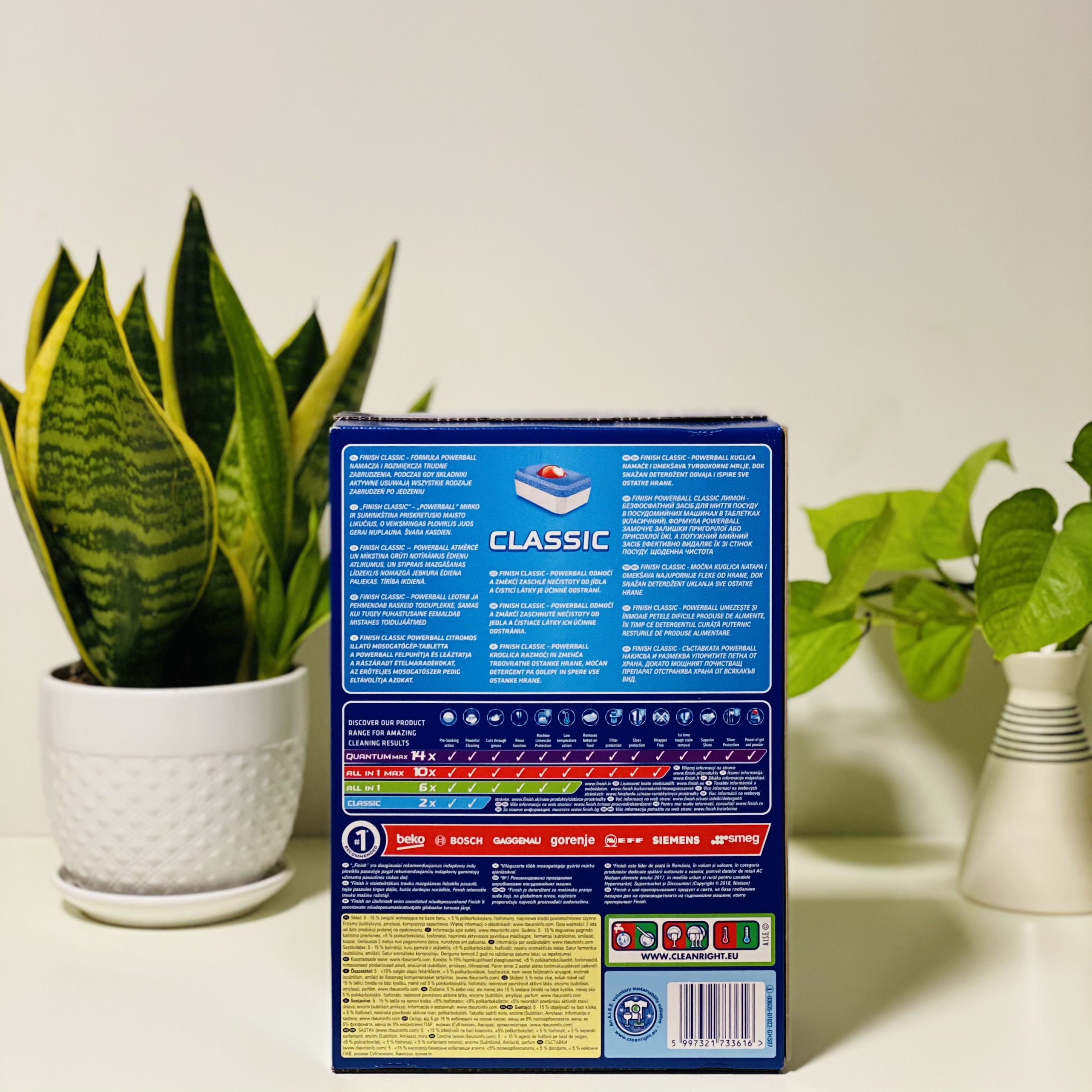 Viên rửa bát Finish Classic - 100 viên / hộp