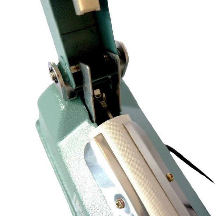Máy hàn miệng túi đa năng vỏ thép; hàn túi zip, túi nilon, túi lọc trà, đường hàn 200x3mm