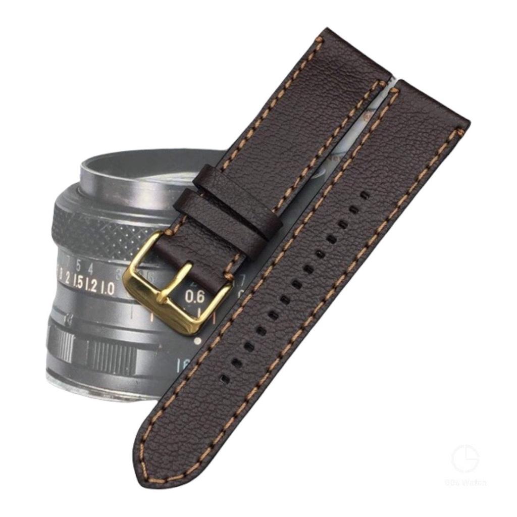 Dây Handmade Da Bò Thật Cho Đồng Hồ Fossil Casio Samsung Huawei