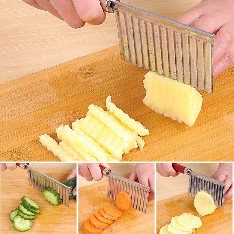 Dao Cắt Khoai Tây, Củ Quả Lượn Sóng Tiện Lợi