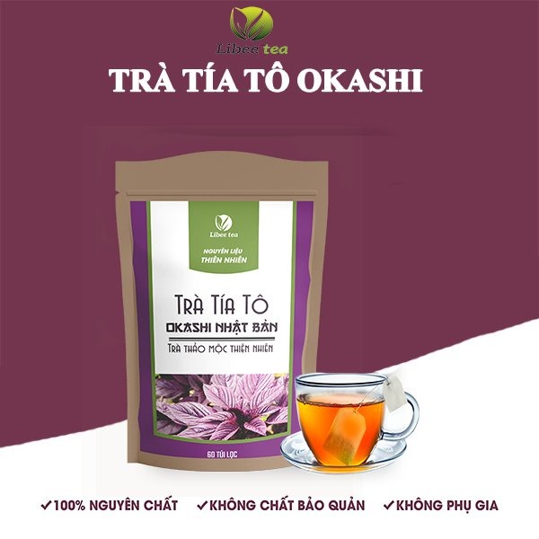 Trà Tía Tô OKASHI Nhật Bản - Hỗ Trợ Điều Trị Bệnh Gút,Giảm Chỉ Số Acid Uric,Giảm Đau Xương Khớp