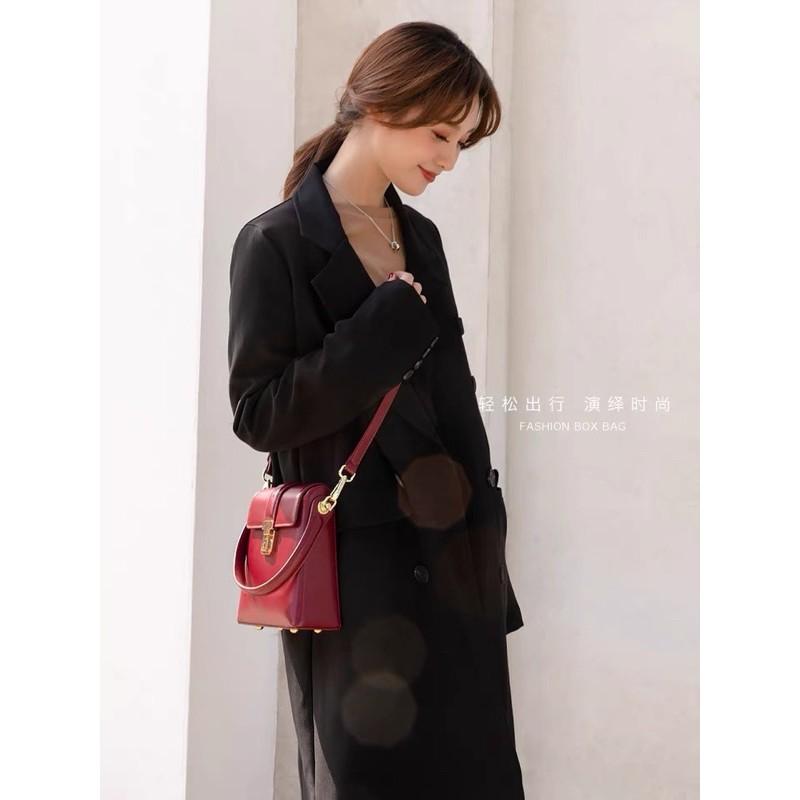 Túi đeo chéo MICOCAH dáng hộp hàng xuất dư