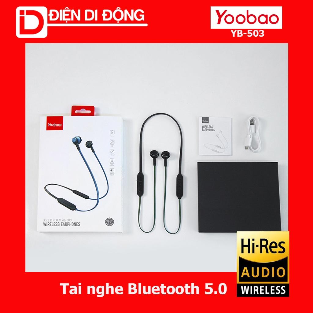 Tai nghe Bluetooth 5.0 thể thao Yoobao YB-503 chất lượng âm thanh Hi-Res Audio - hàng nhập khẩu