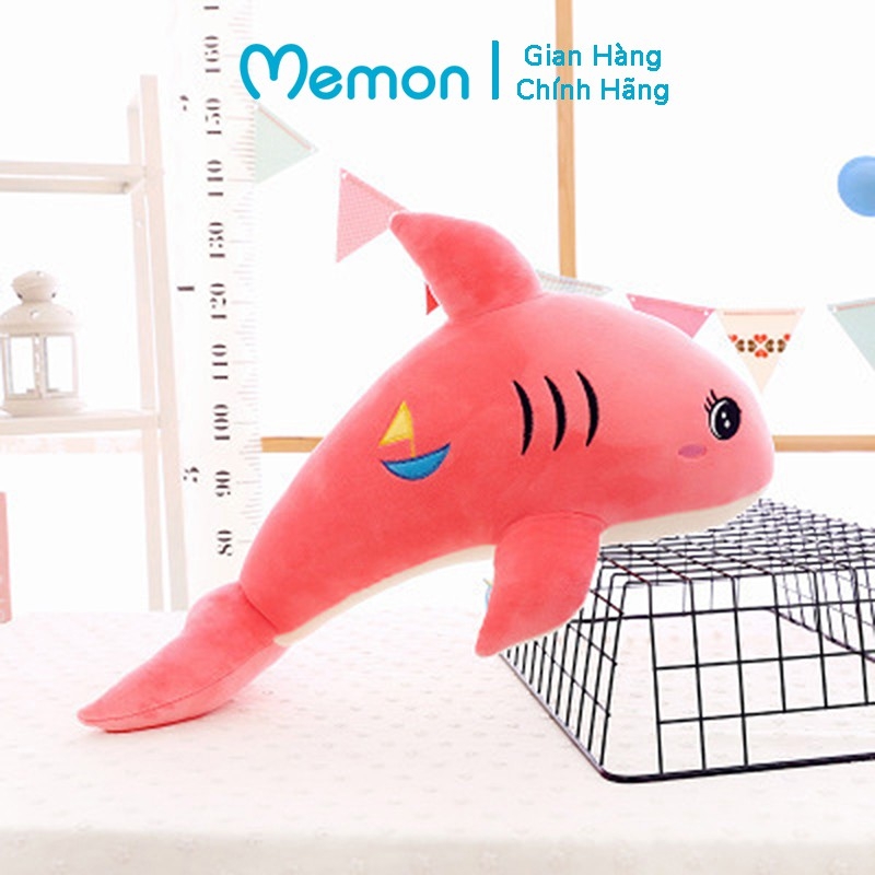 Cá heo bông cao cấp Memon - Gấu bông gối ôm cá heo nhồi bông cho bé
