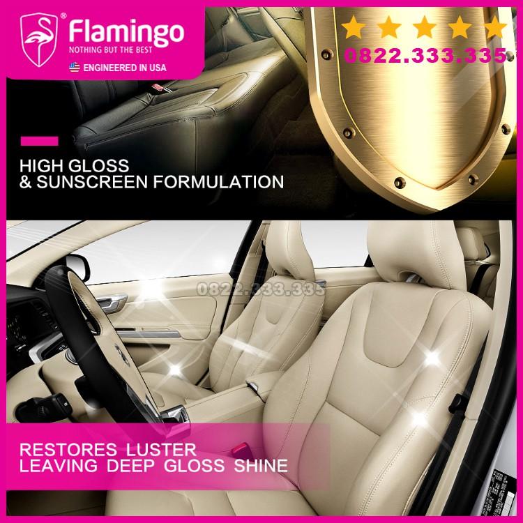 Xịt dưỡng nội thất ghế da Flamingo leather polish F029 loại cao cấp